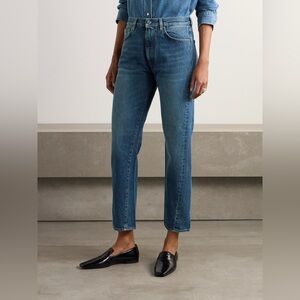 TOTEME Twisted Seam high-rise straight-leg jeans Size 25